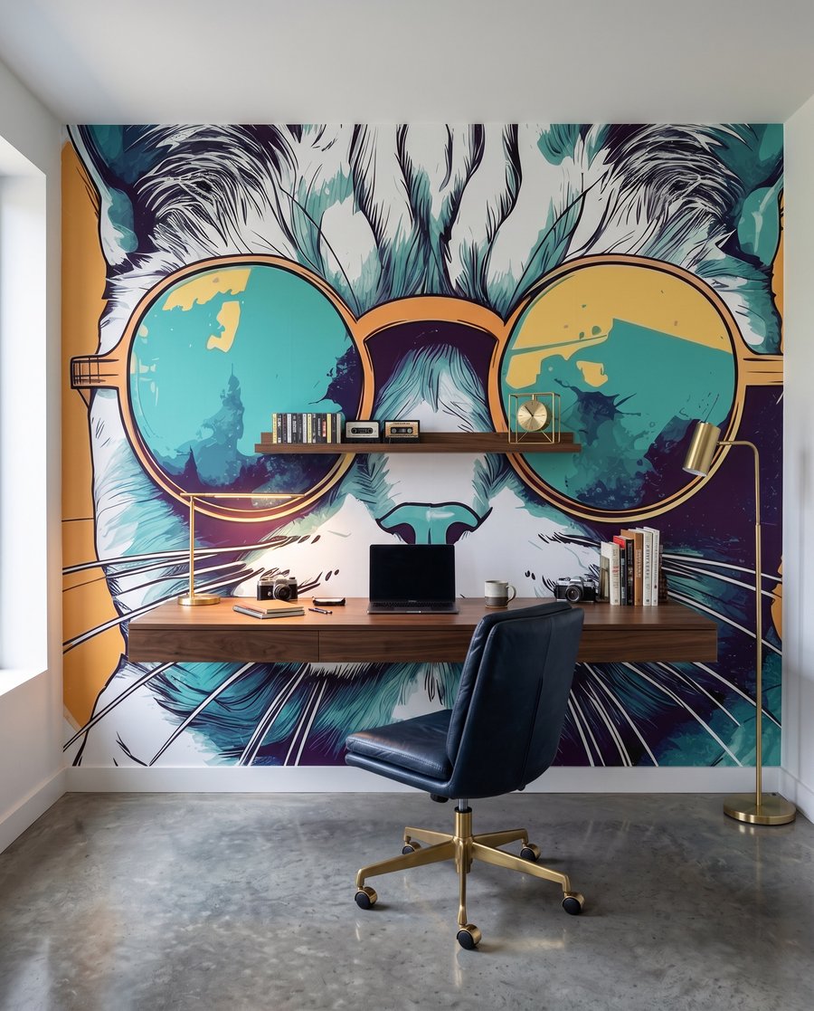 Katze mit Sonnenbrille — Interieur 6