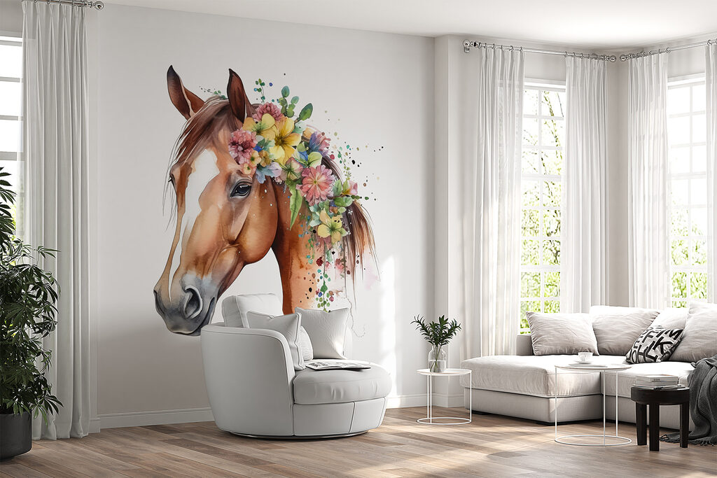 Pferd mit Blumenmähne — Interieur 4