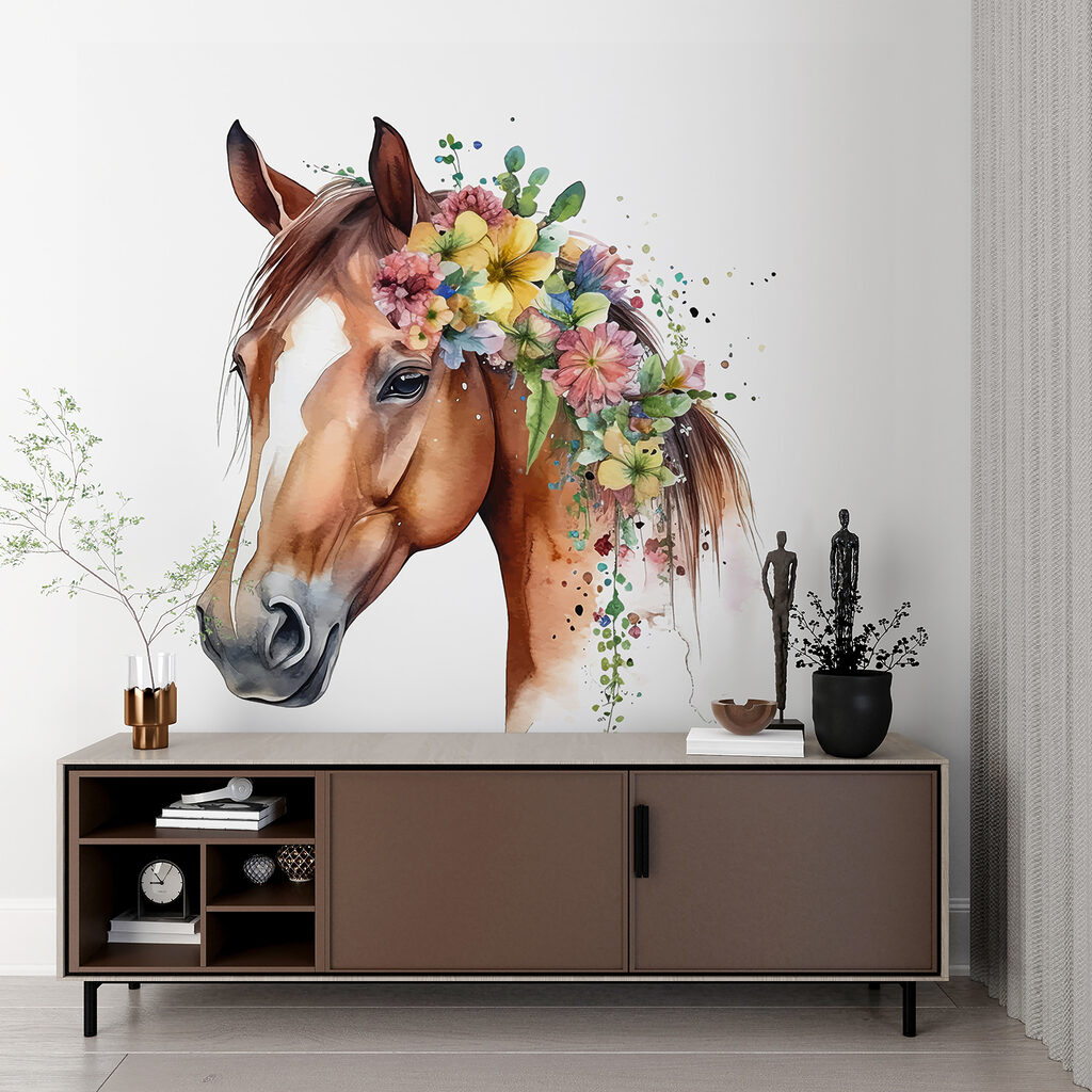 Pferd mit Blumenmähne — Interieur 5