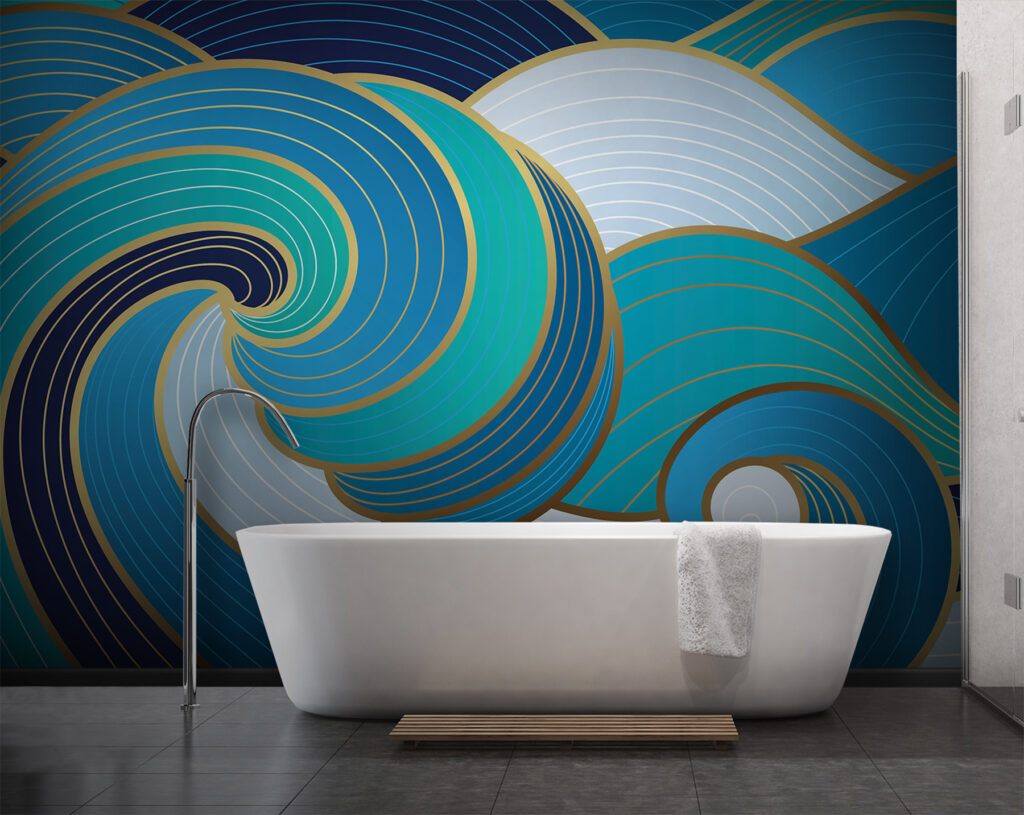 Grafische Meereswellen — Interieur 3