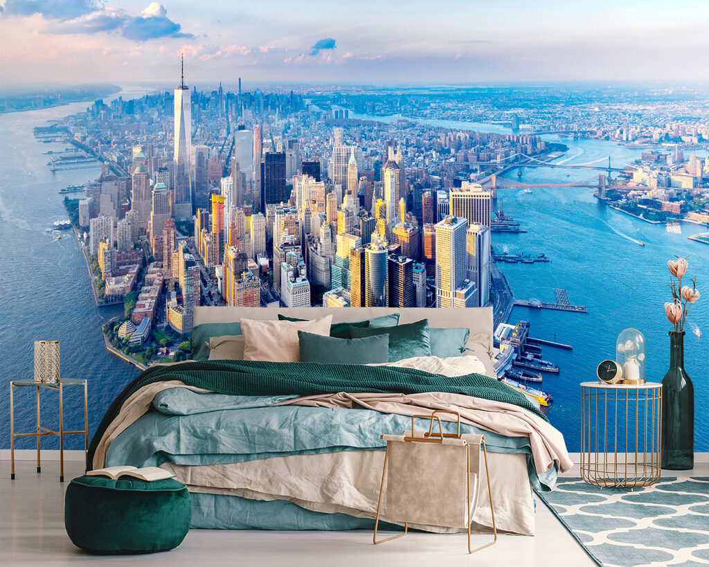 Manhattan von oben in einem Interieur