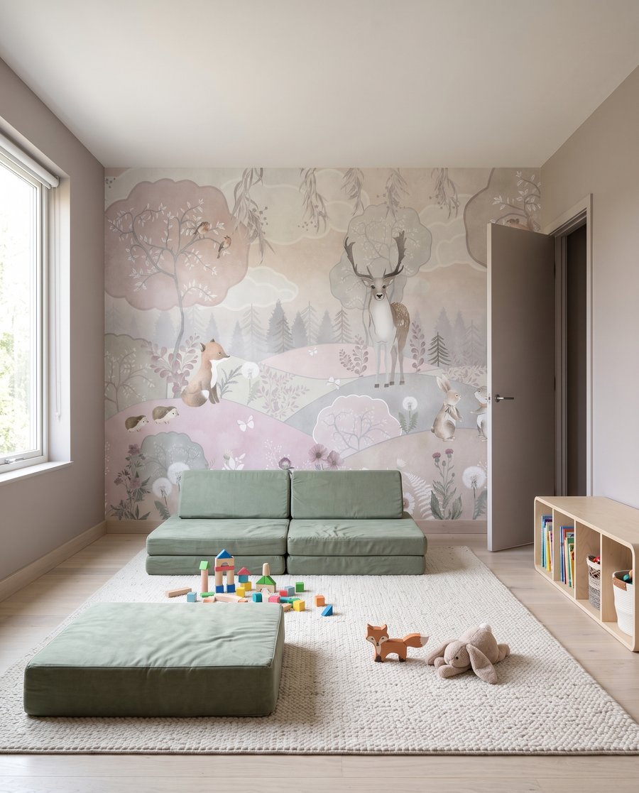 Tiere in rosa Hügeln — Interieur 3
