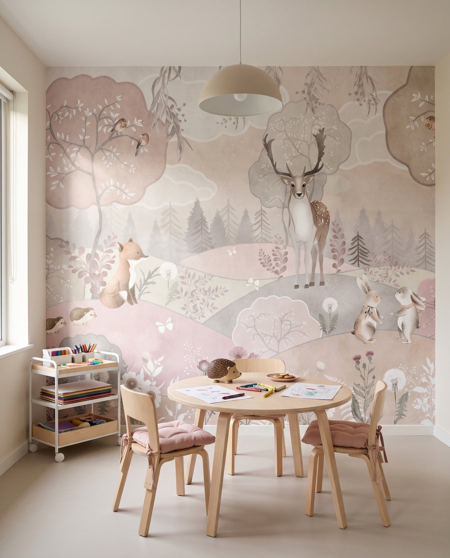 Tiere in rosa Hügeln — Interieur 4