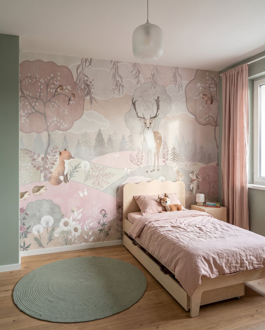 Tiere in rosa Hügeln — Interieur 7