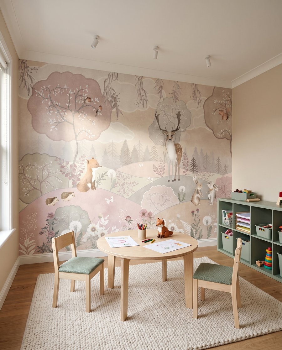 Tiere in rosa Hügeln — Interieur 8