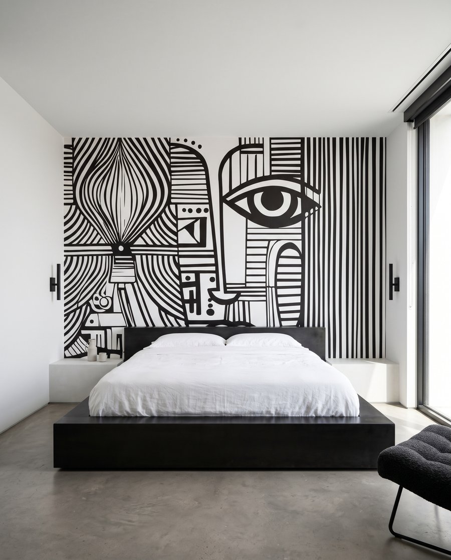 Gesicht in schwarzen Rhythmen — Interieur 2