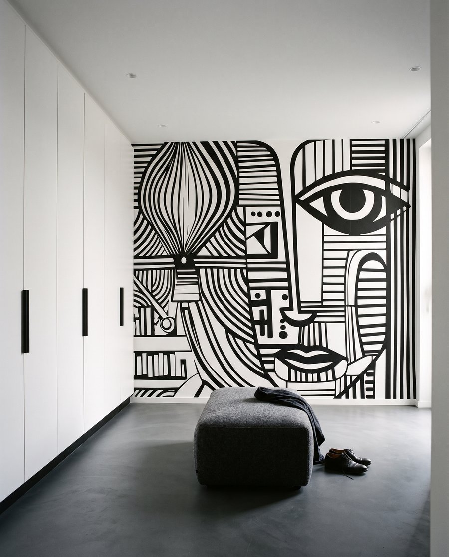 Gesicht in schwarzen Rhythmen — Interieur 3