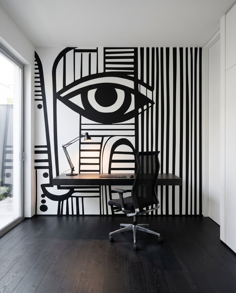 Gesicht in schwarzen Rhythmen — Interieur 5