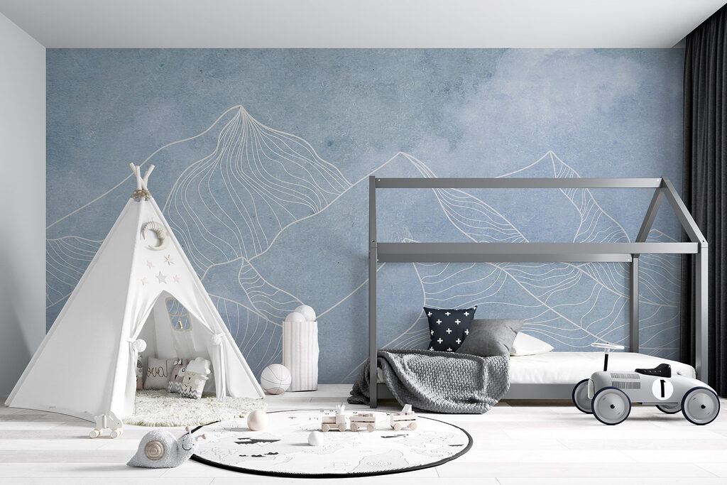Berge in feinen Linien — Interieur 5