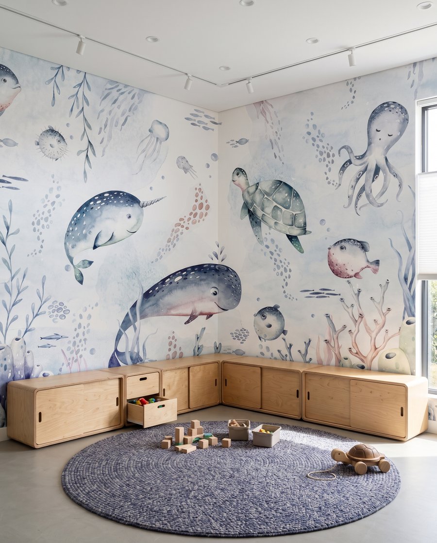 Meerestiere in sanften Farben — Interieur 3