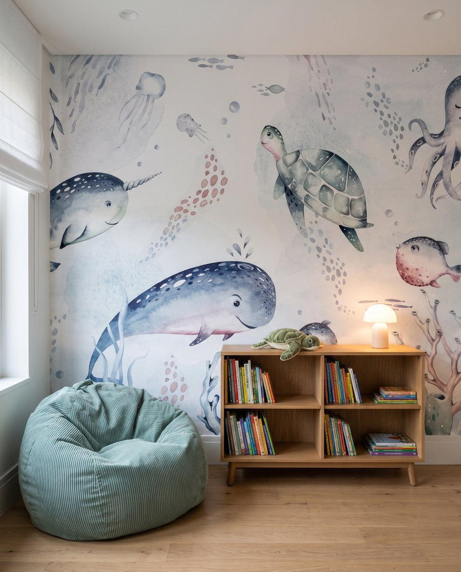 Meerestiere in sanften Farben — Interieur 4