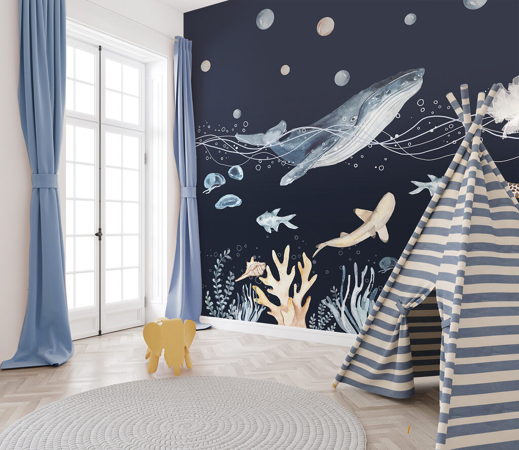 Wal über dem Korallengarten — Interieur 1