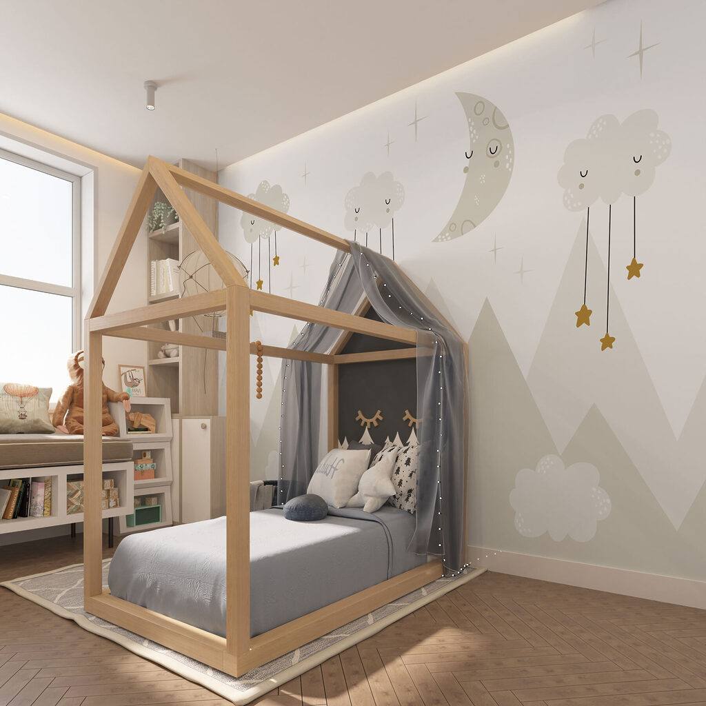 Mond über hellen Bergen — Interieur 4