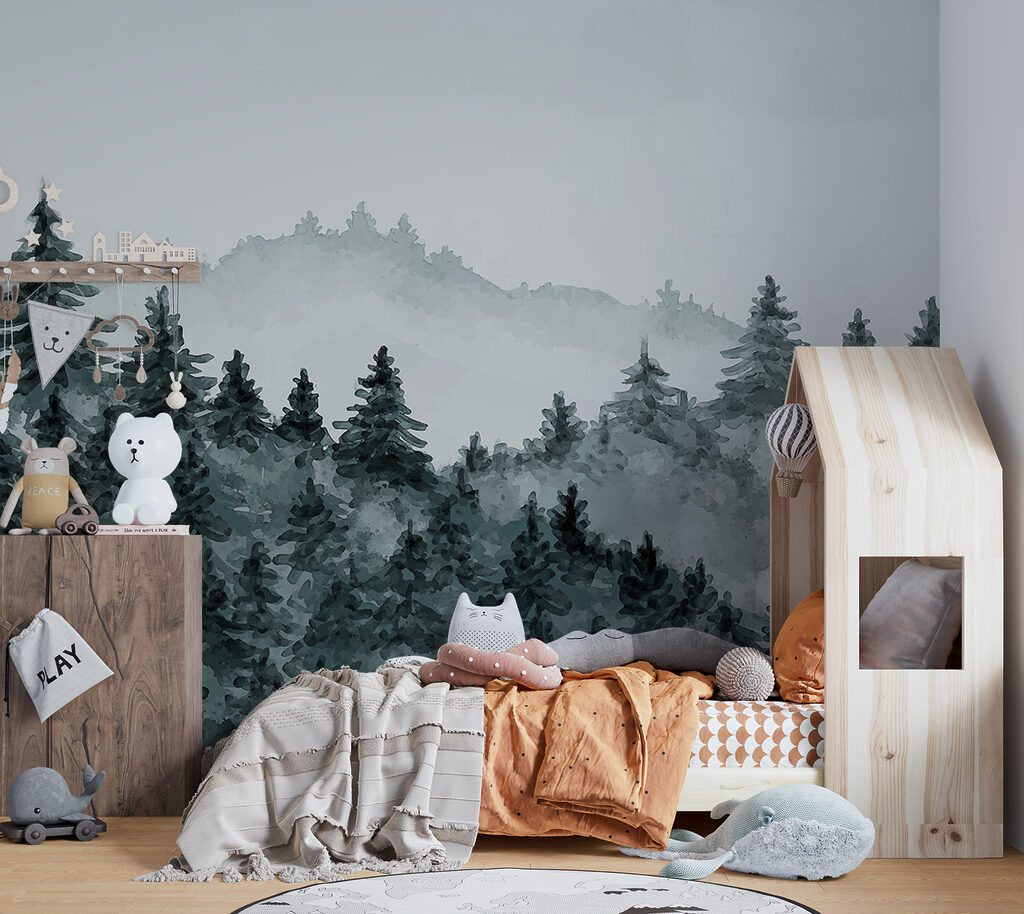 Kiefern auf nebligen Hügeln — Interieur 4