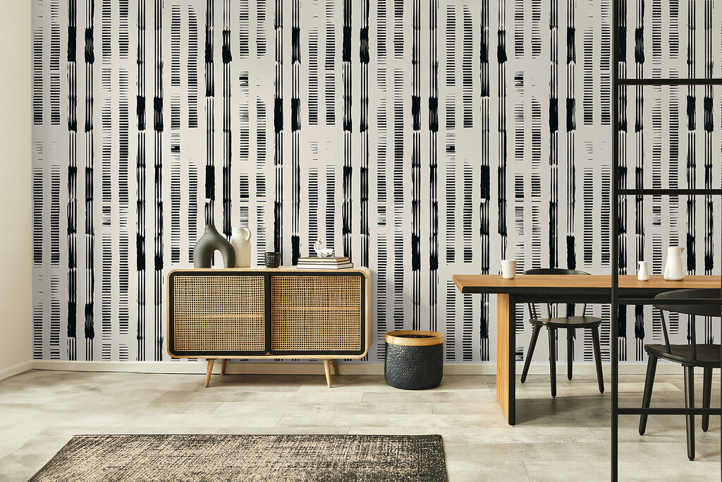 Patinierte Streifen in einem Interieur