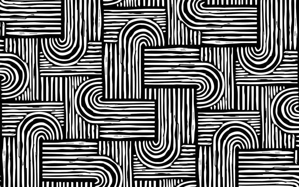 Linien und Rundungen — ganzes Design