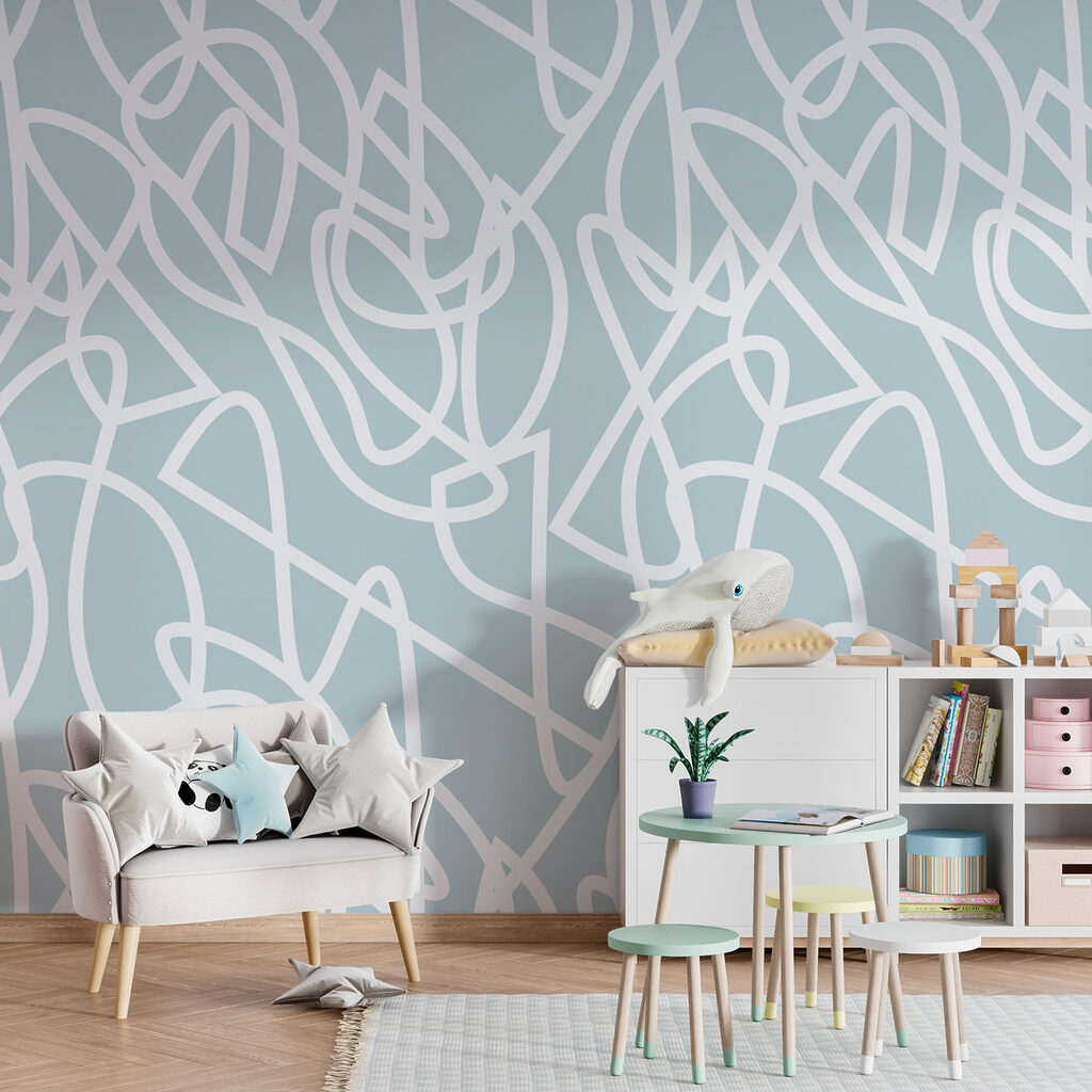 Weiße Kringel in einem Interieur