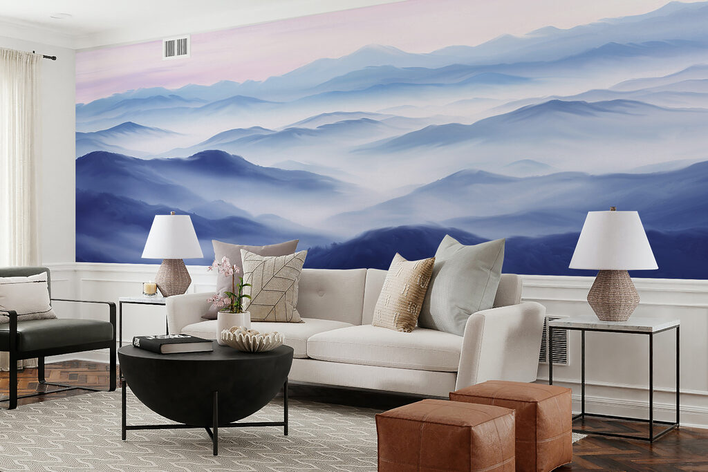Blaue Bergkämme bei Tagesanbruch — Interieur 3