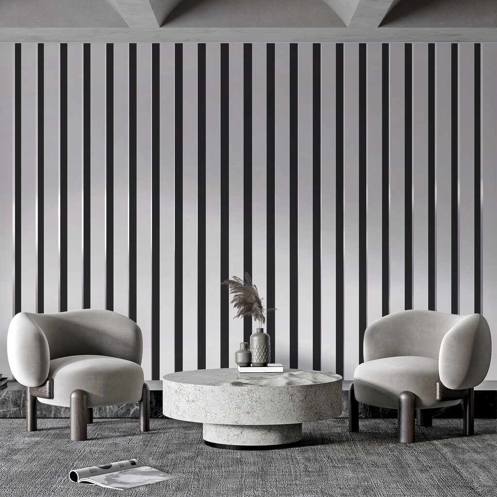 Schlanke Streifen, sanfte Nuancen — Interieur 2