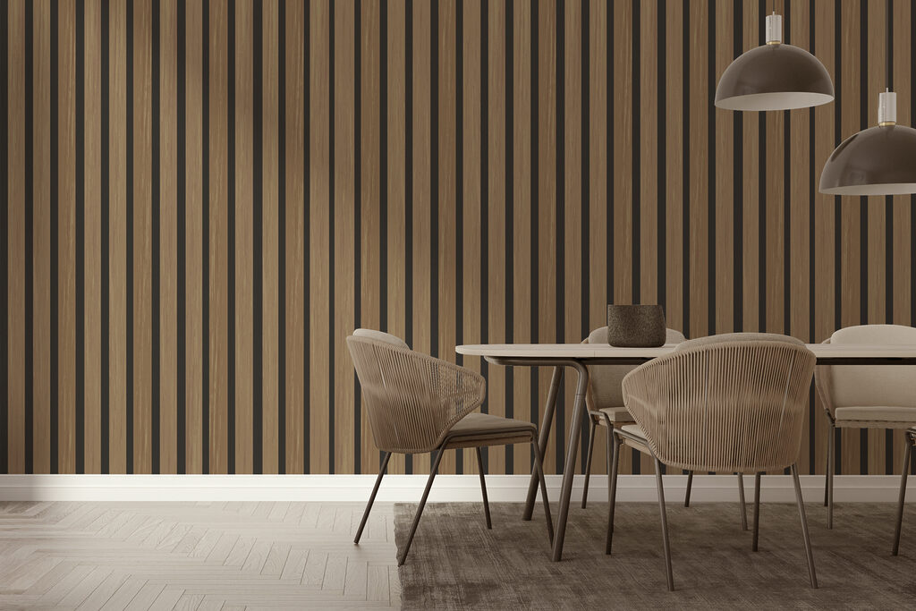 Senkrechte Holzlatten — Interieur 2