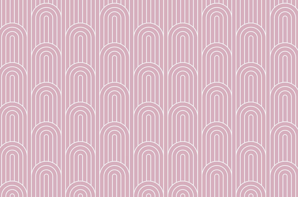 Feine Bögen in Reihen — ganzes Design