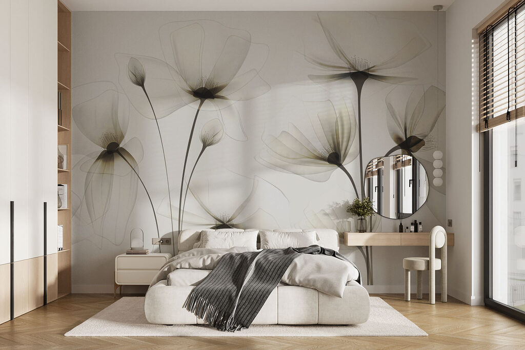 Luftiges Linienspiel in einem Interieur
