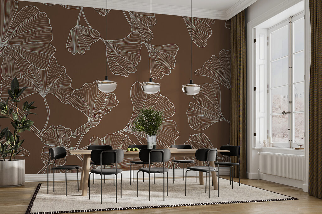 Fächerblätter in Konturen — Interieur 1