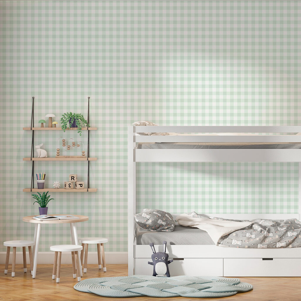Kleine Karos in Pastell — Interieur 2