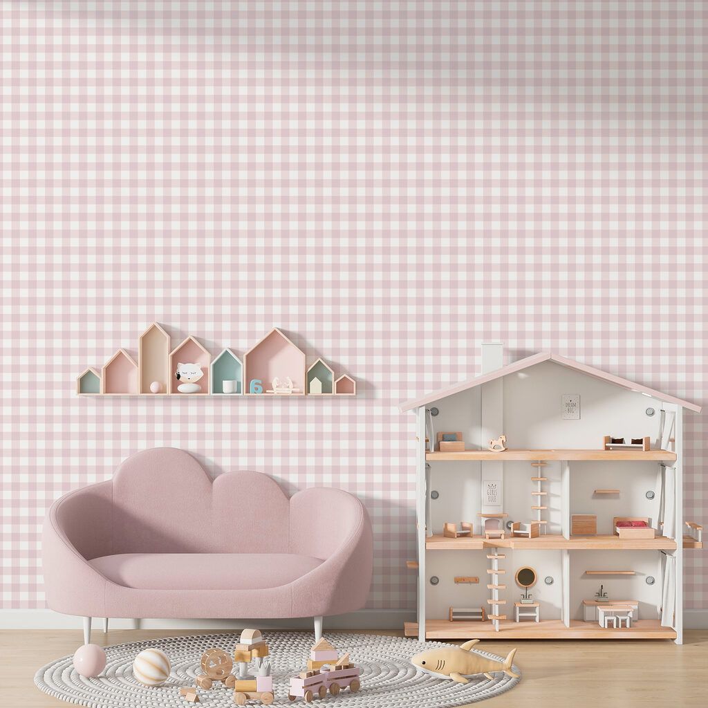 Kleine Karos in Pastell — Interieur 2