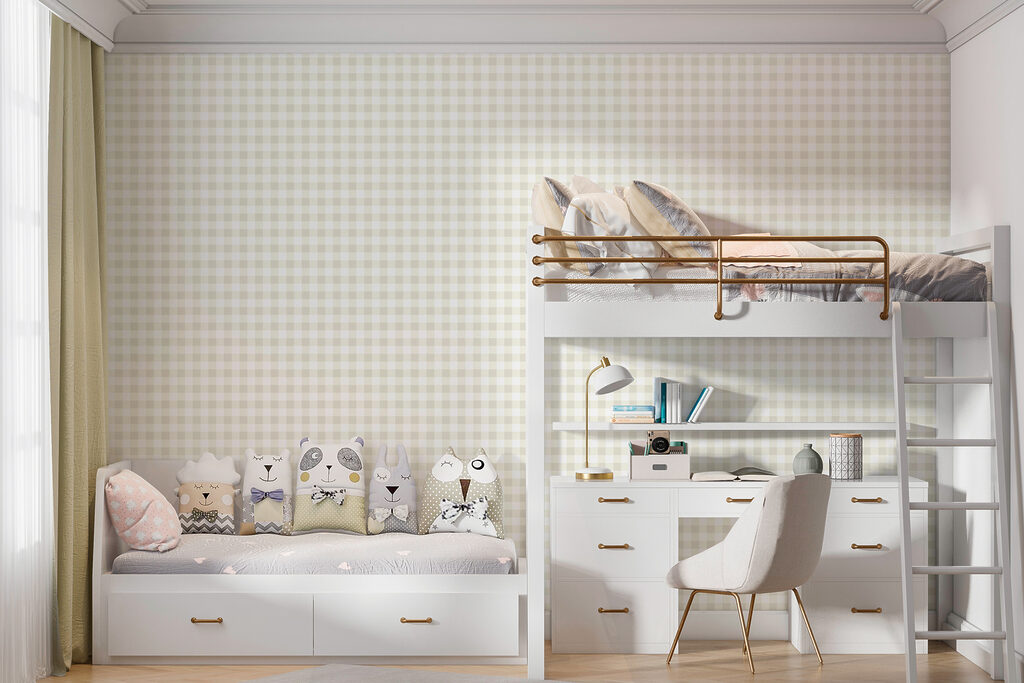 Kleine Karos in Pastell — Interieur 1