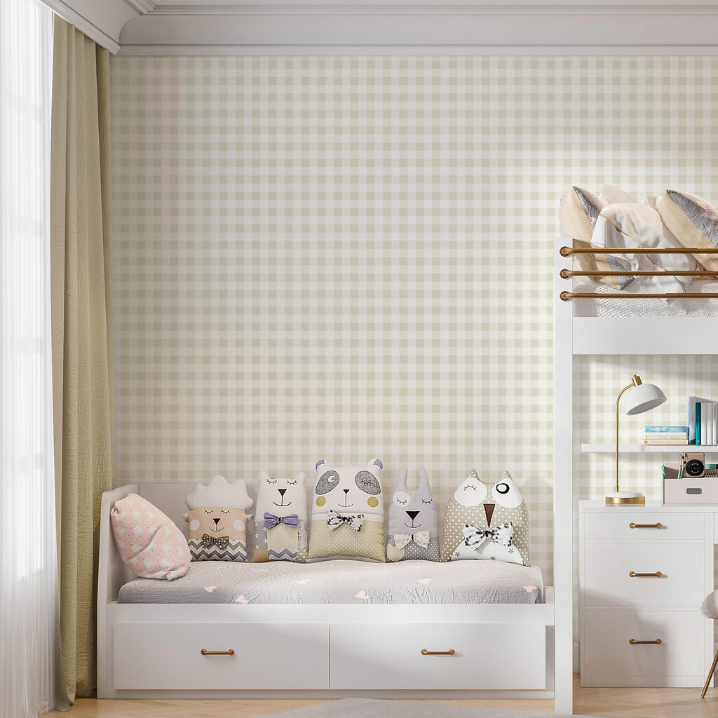 Kleine Karos in Pastell — Interieur 2