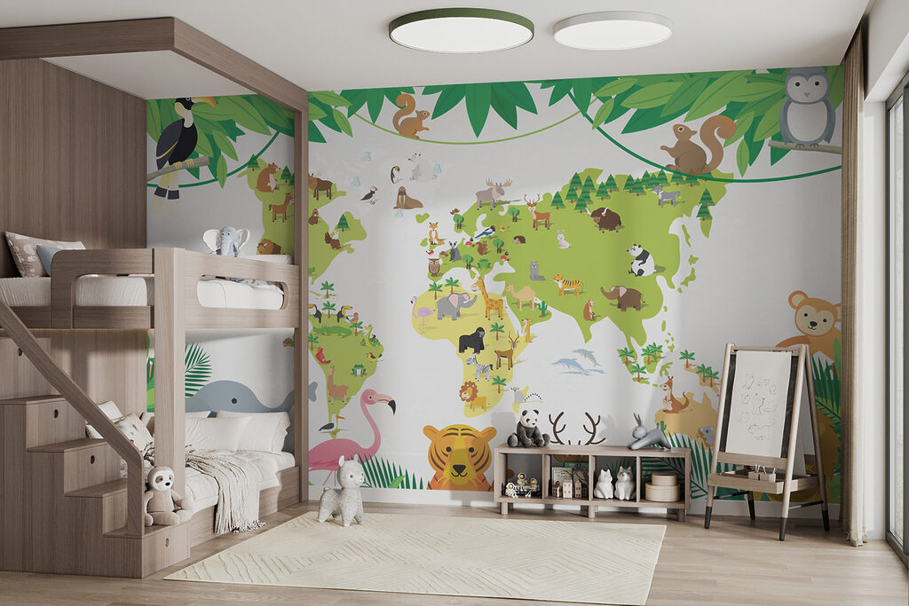 Weltkarte der Tiere — Interieur 2