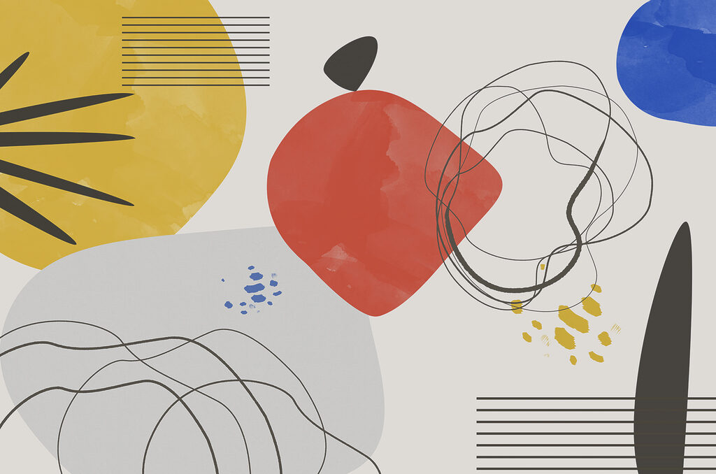 Farbflächen und Linien — ganzes Design