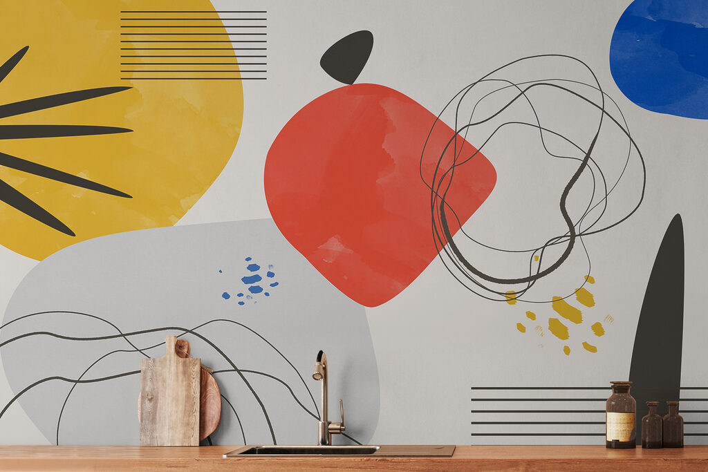 Farbflächen und Linien — Interieur 2