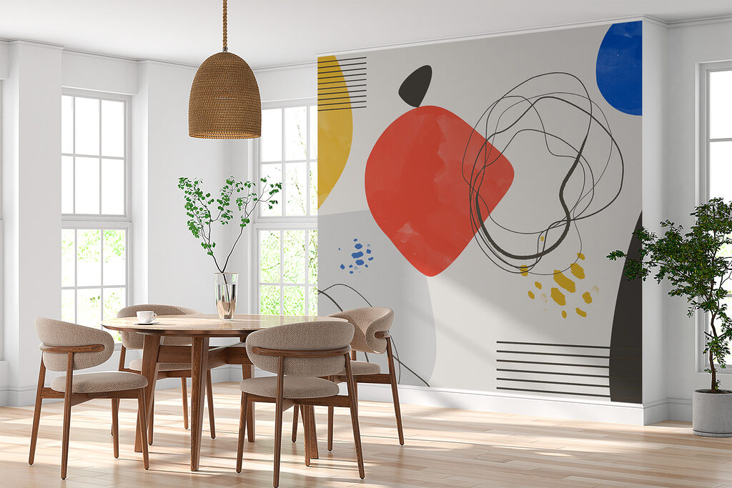 Farbflächen und Linien — Interieur 3