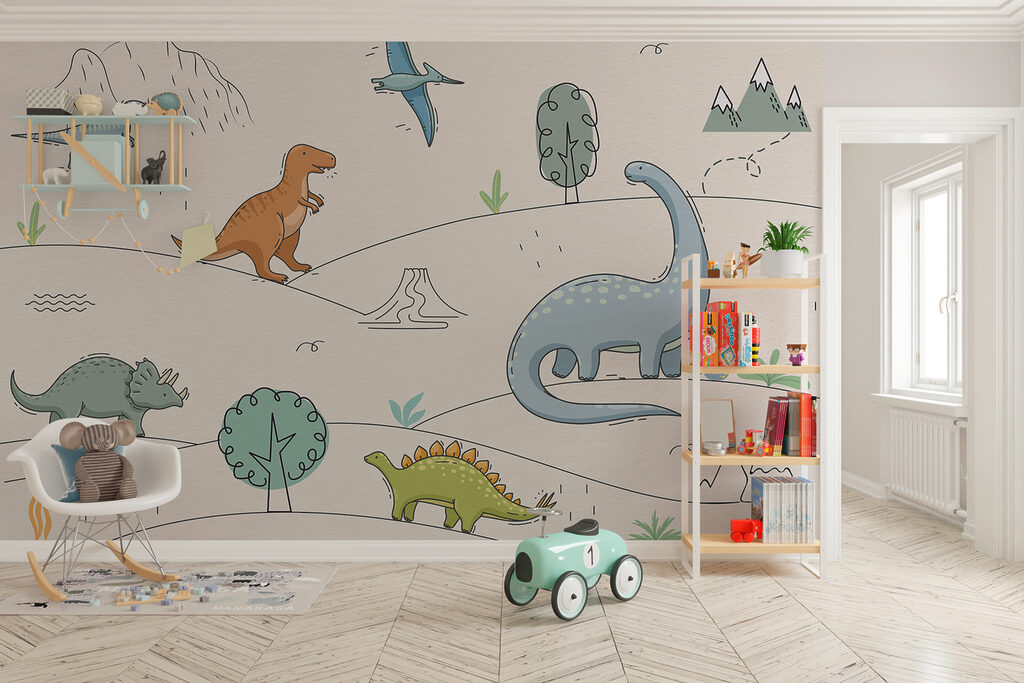 Dinosaurier und Berge — Interieur 2