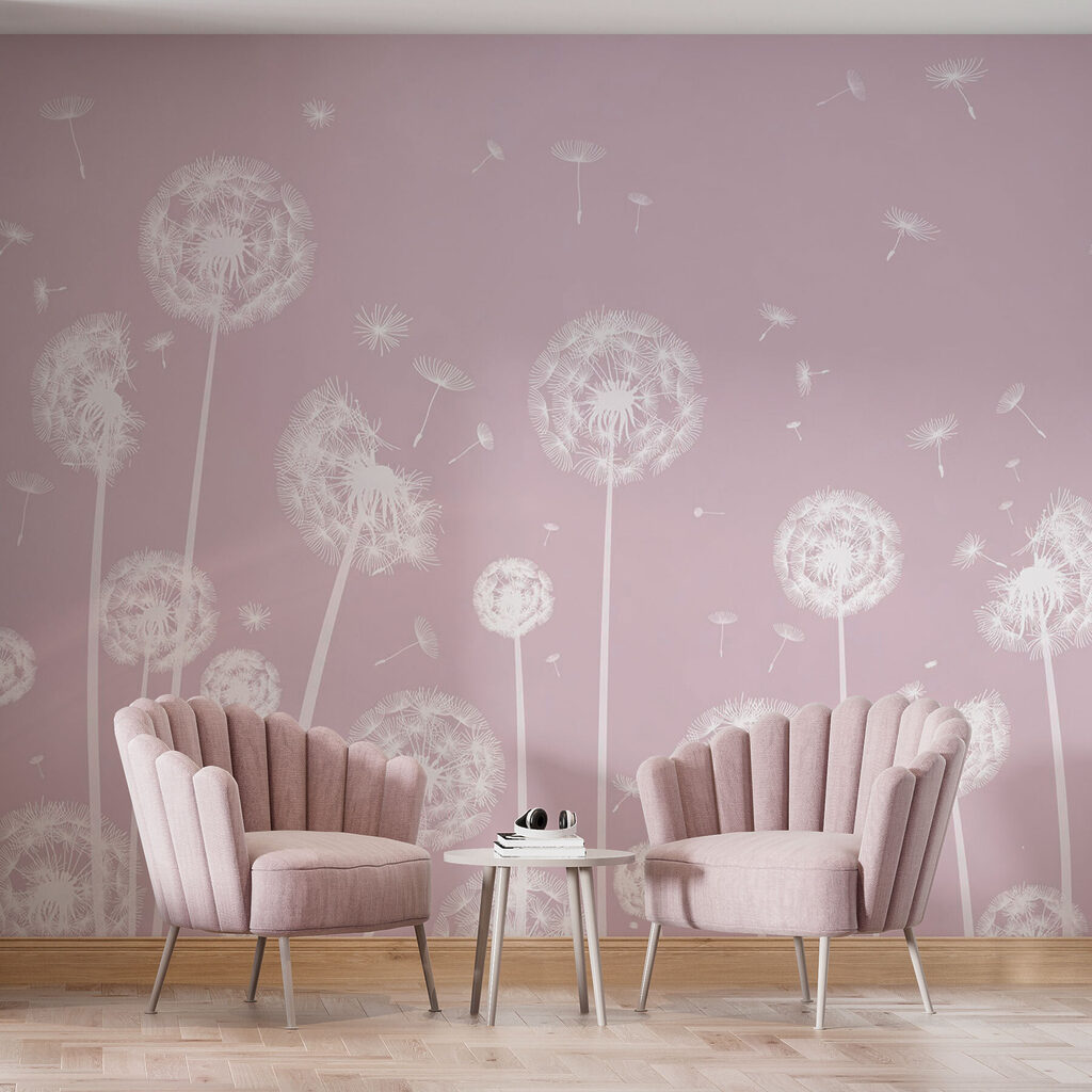 Aufsteigende Flugsamen in einem Interieur