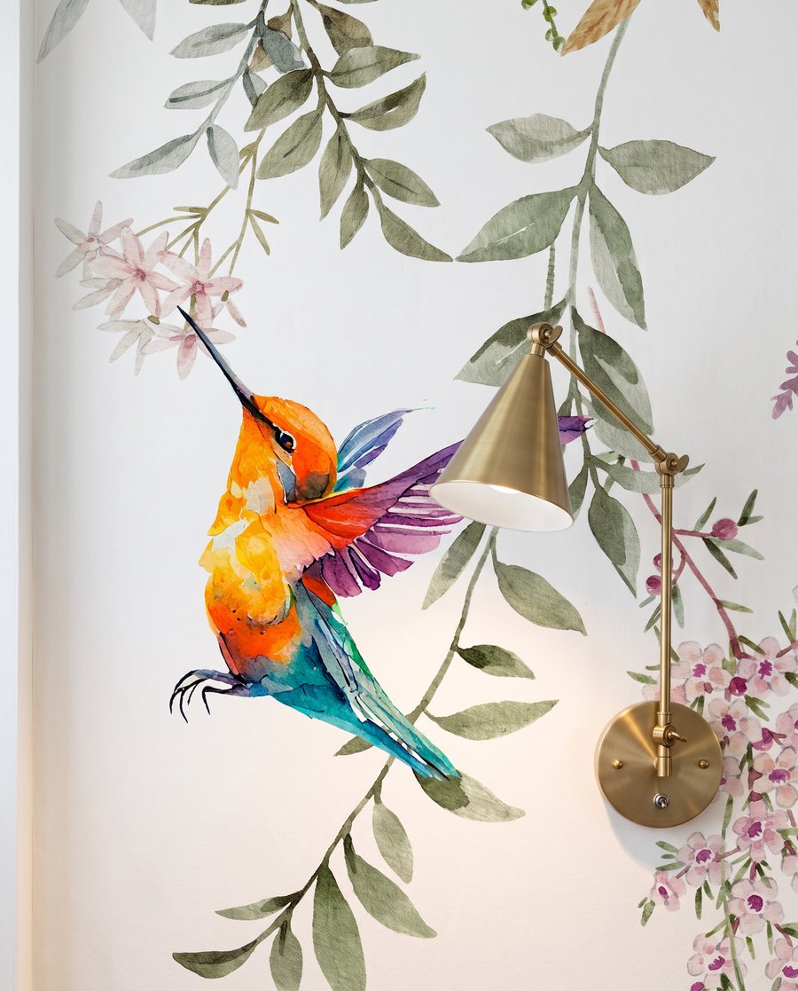 Kolibris unter Blütengirlanden — Interieur 3