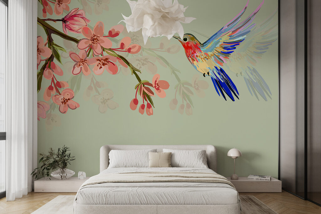 Kolibri am Blütenzweig — Interieur 2