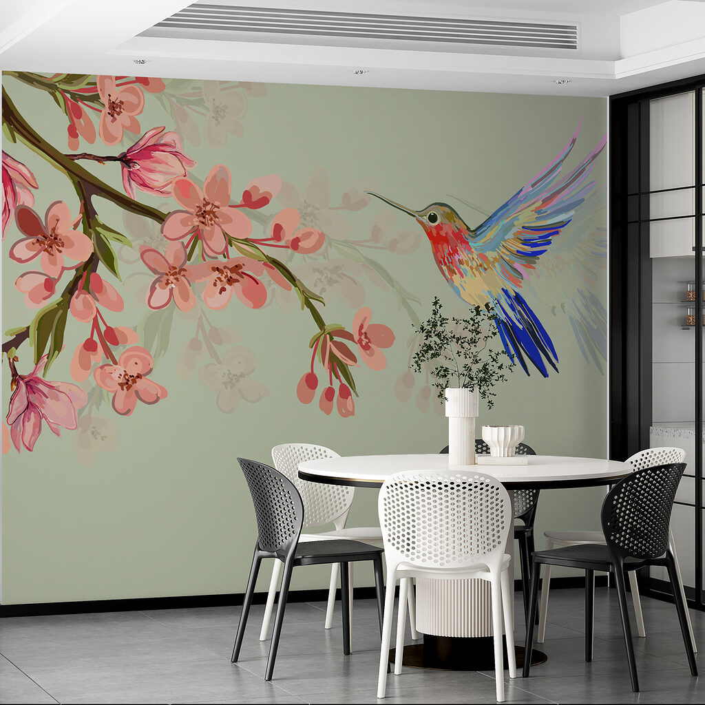 Kolibri am Blütenzweig — Interieur 3