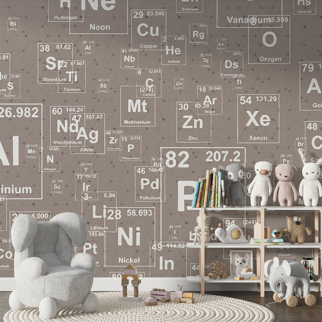 Chemische Symbole auf Patina — Interieur 2