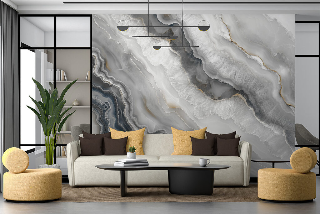 Graue Ströme mit Goldrand — Interieur 2