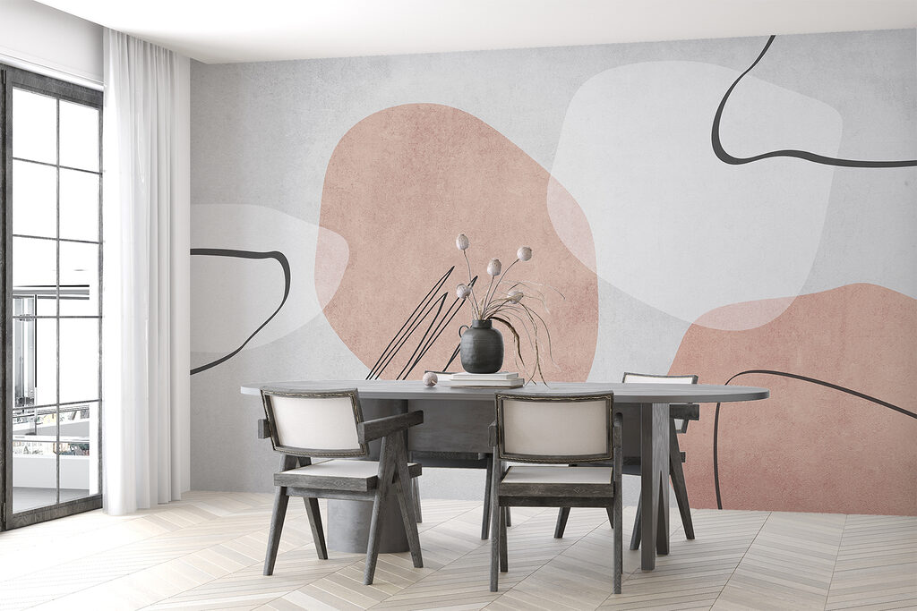 Formen mit schwarzen Kritzeln — Interieur 2