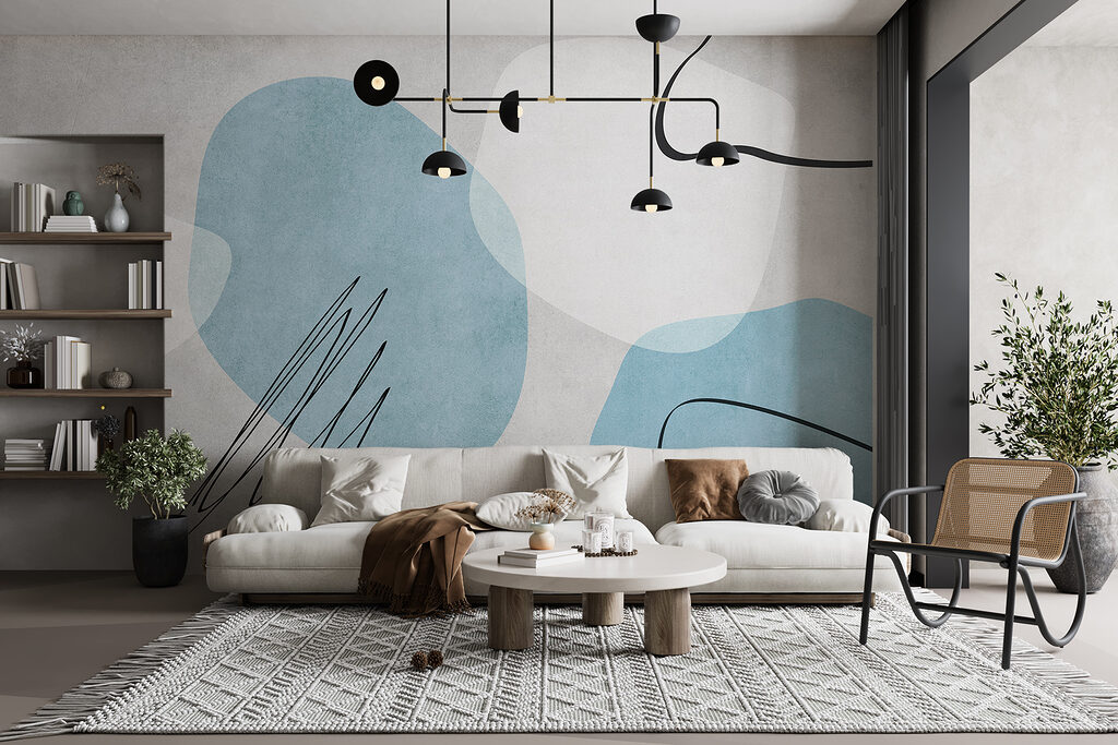 Formen mit schwarzen Kritzeln — Interieur 1