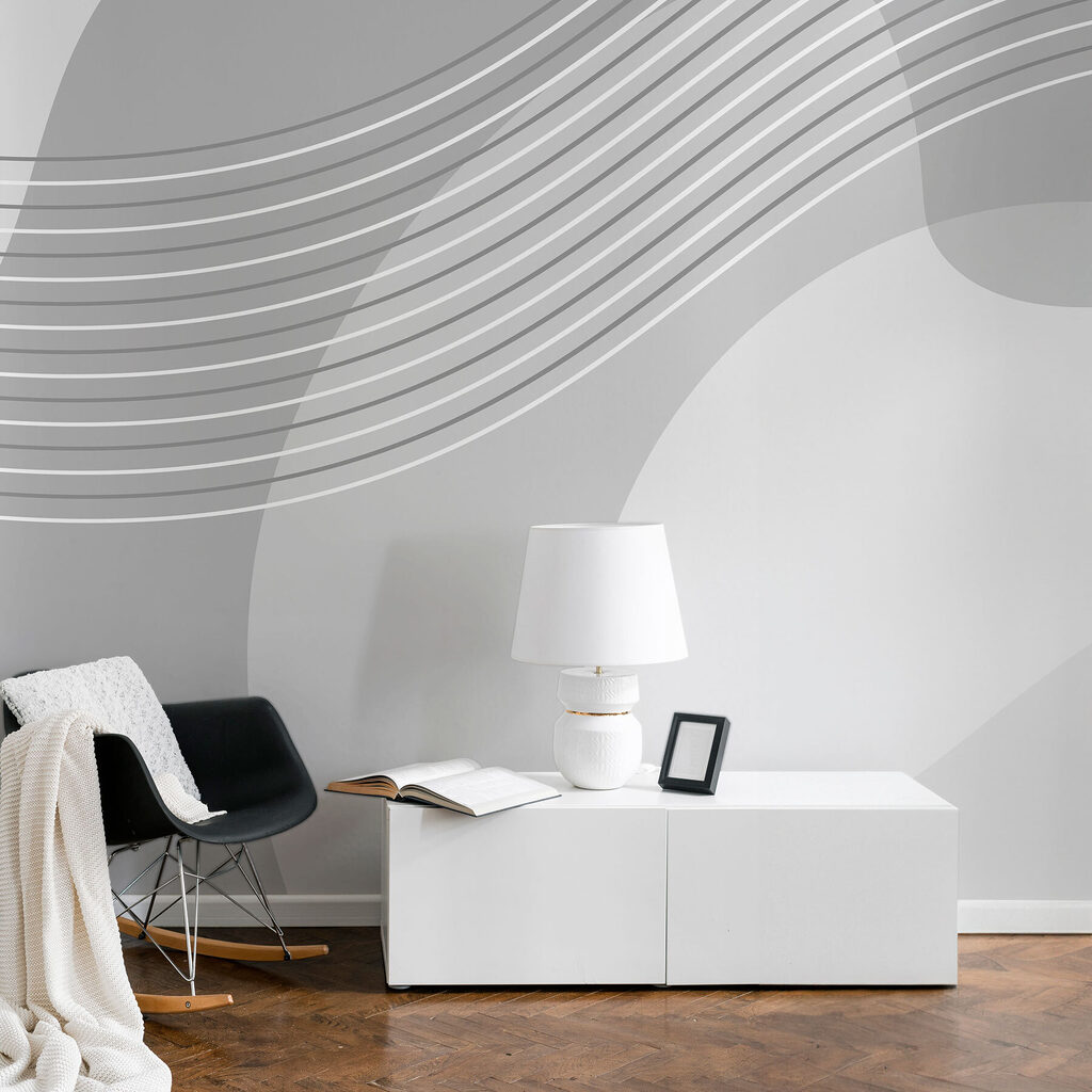 Fließender Horizont in einem Interieur