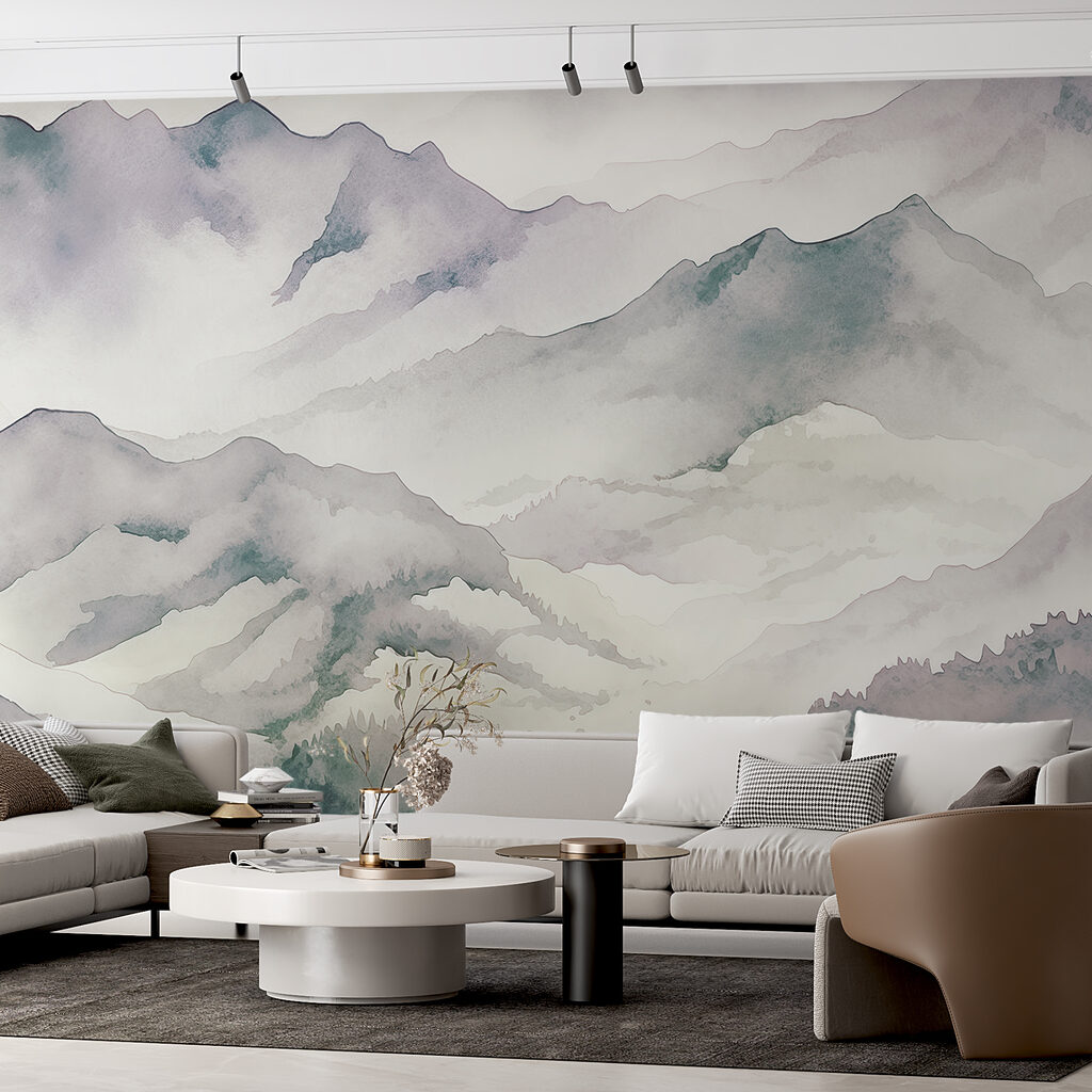 Nebel zwischen den Hängen in einem Interieur