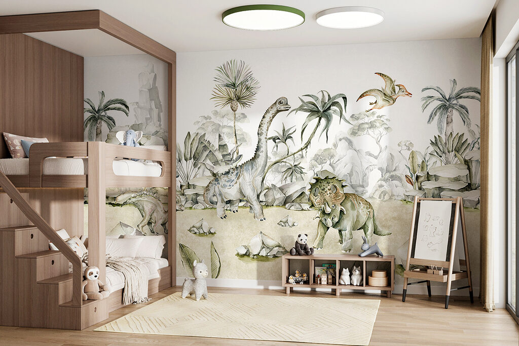 Dinosaurier in Aquarell — Interieur 3