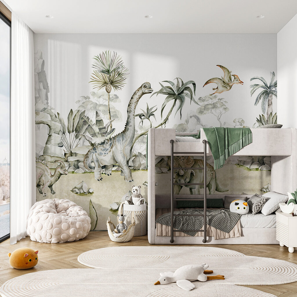 Dinosaurier in Aquarell — Interieur 1