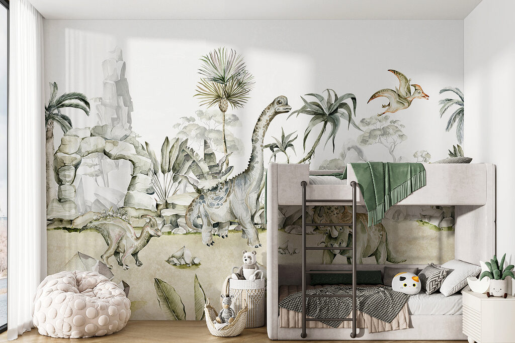 Dinosaurier in Aquarell — Interieur 2