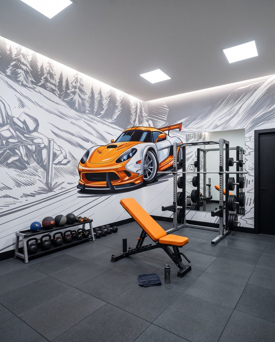 Sportwagen in der Kurve — Interieur 6